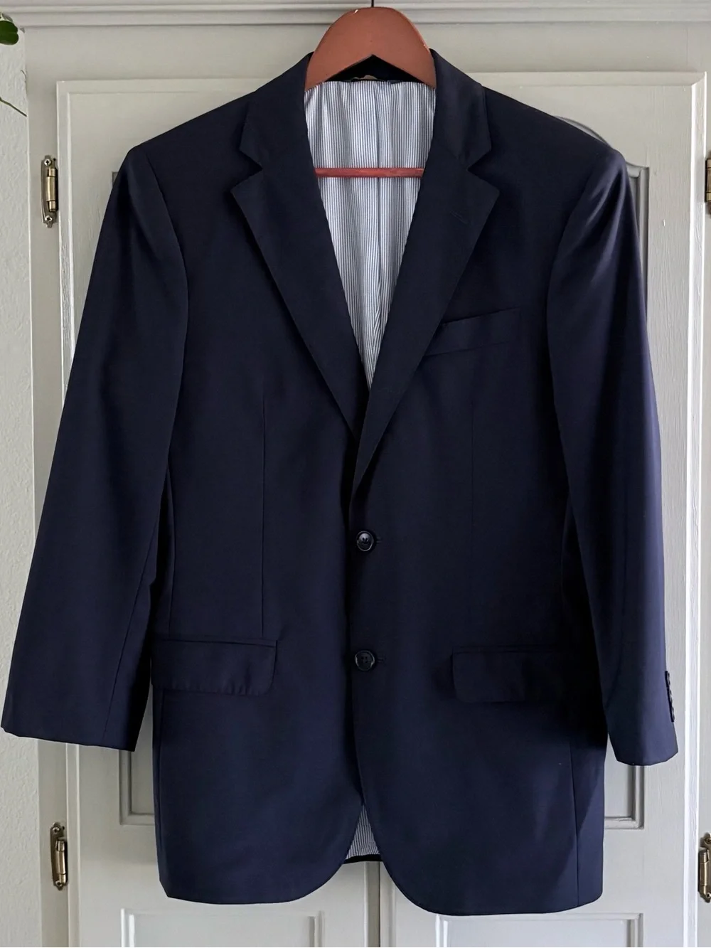 BROOKS BROTHERS Explorer Madison Fit Navy Blue 2 Button Blazer Suit | 36 Short